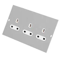 floor sockets Electrak Legrand 3 Gang Unswitched Socket Outlet - floor sockets Electrak Legrand 3 Gang Unswitched Socket Outlet