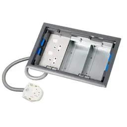 floor sockets Electrak Legrand 3 Compartment Box with 3m 2P+E Tap-Off and Twin Socket Plate - floor sockets Electrak Legrand 3 Compartment Box with 3m 2P+E Tap-Off and Twin Socket Plate