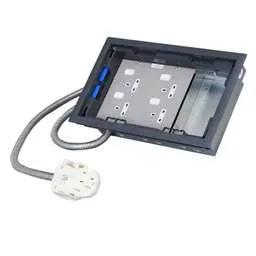 floor sockets Electrak Legrand 3 Compartment Box with 3m 2P+E Tap-Off and 2 Twin Socket Plates - floor sockets Electrak Legrand 3 Compartment Box with 3m 2P+E Tap-Off and 2 Twin Socket Plates