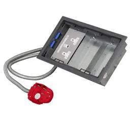 floor sockets Electrak Legrand 3 Compartment Box with 3m 2P+E Tap-Off and Twin RCD Socket Plates - floor sockets Electrak Legrand 3 Compartment Box with 3m 2P+E Tap-Off and Twin RCD Socket Plates