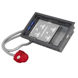 floor sockets Electrak Legrand 28 3 Compartment Box with 3m 2P+E Tap-Off and 2 Twin RCD Socket Plates - floor sockets Electrak Legrand 28 3 Compartment Box with 3m 2P+E Tap-Off and 2 Twin RCD Socket Plates