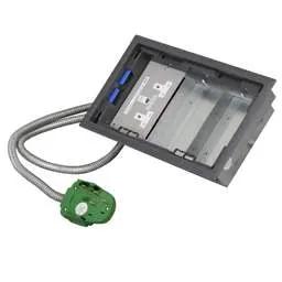 floor sockets Electrak Legrand 3 Compartment Box with 5m 2P+E+CE Tap-Off and Twin RCD Socket Plate - floor sockets Electrak Legrand 3 Compartment Box with 5m 2P+E+CE Tap-Off and Twin RCD Socket Plate