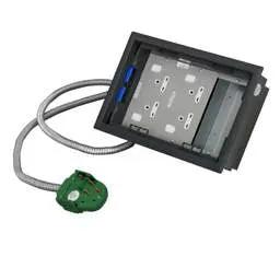 floor sockets Electrak Legrand 3 Compartment Box with 5m 2P+E+CE Tap Off and 2 Twin Socket Plates - floor sockets Electrak Legrand 3 Compartment Box with 5m 2P+E+CE Tap Off and 2 Twin Socket Plates