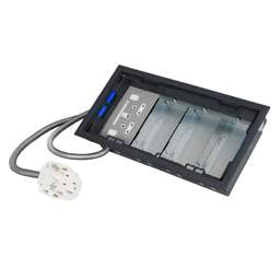 floor sockets Electrak Legrand 4 Compartment Box with 3m 2P+E Tap-Off and 2 Gang Switched RCD Socket Plate - floor sockets Electrak Legrand 4 Compartment Box with 3m 2P+E Tap-Off and 2 Gang Switched RCD Socket Plate