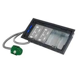 floor sockets Electrak Legrand 4 Compartment Box with 5m 2P+E Tap-Off and 2 Twin RCD Socket Plates - floor sockets Electrak Legrand 4 Compartment Box with 5m 2P+E Tap-Off and 2 Twin RCD Socket Plates