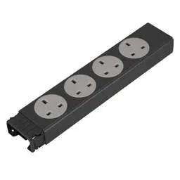 floor sockets Electrak Legrand 4 Gang Socket Module Fused - Rotatable Grey - 2P+E - floor sockets Electrak Legrand 4 Gang Socket Module Fused - Rotatable Grey - 2P+E