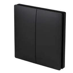 Kinectic Enerj ECO Range 2 Gang Wireless Kinetic Switch Black - Kinectic Enerj ECO Range 2 Gang Wireless Kinetic Switch Black