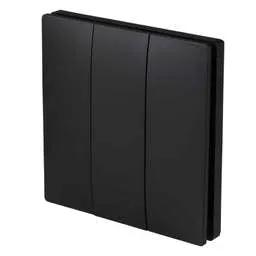Kinectic Enerj ECO Range 3 Gang Wireless Kinetic Switch Black - Kinectic Enerj ECO Range 3 Gang Wireless Kinetic Switch Black