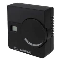 thermostats Sangamo Electronic Digital Room Thermostat Black - thermostats Sangamo Electronic Digital Room Thermostat Black