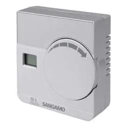 thermostats Sangamo Electronic Digital Room Thermostat Silver - thermostats Sangamo Electronic Digital Room Thermostat Silver