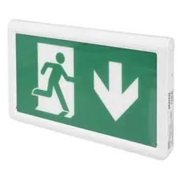 EMERGECNY LIGHTING Eterna 2W LED Slim Maintained Emergency Exit Box Sign with Legends - EMERGECNY LIGHTING Eterna 2W LED Slim Maintained Emergency Exit Box Sign with Legends