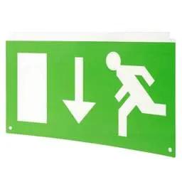 EMERGECNY LIGHTING Eterna Signs Directive Down Arrow Legend for EXITMMO - EMERGECNY LIGHTING Eterna Signs Directive Down Arrow Legend for EXITMMO