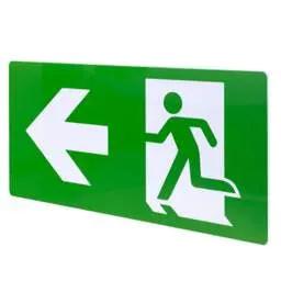 EMERGECNY LIGHTING Eterna Left Arrow ISO 7010 Legend for Exit Boxes - EMERGECNY LIGHTING Eterna Left Arrow ISO 7010 Legend for Exit Boxes