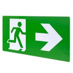EMERGECNY LIGHTING Eterna Right Arrow ISO 7010 Legend for Exit Boxes - EMERGECNY LIGHTING Eterna Right Arrow ISO 7010 Legend for Exit Boxes