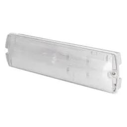 EMERGECNY LIGHTING Eterna 4W LED Maintained Emergency Self Test Bulkhead with ISO 7010 Legend Pack - EMERGECNY LIGHTING Eterna 4W LED Maintained Emergency Self Test Bulkhead with ISO 7010 Legend Pack