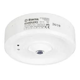 EMERGECNY LIGHTING Eterna 3W LED Surface Mounted Emergency Open Area Downlight with Auto Self Test - EMERGECNY LIGHTING Eterna 3W LED Surface Mounted Emergency Open Area Downlight with Auto Self Test