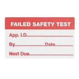 label sign Ethos Fail Labels for PAT Testing (2 x Rolls of 250) - label sign Ethos Fail Labels for PAT Testing (2 x Rolls of 250)