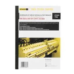 Electrical Lighting Ethos Schedule of Circuit Details and Test Results 36 Way Amendment 2 - Electrical Lighting Ethos Schedule of Circuit Details and Test Results 36 Way Amendment 2