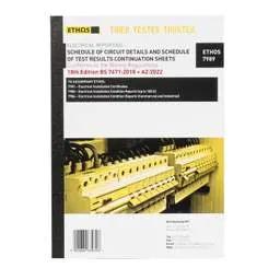 Electrical Lighting Ethos Electrical Test Schedule Continuation Reports 18th Edition Amendment 2 - Electrical Lighting Ethos Electrical Test Schedule Continuation Reports 18th Edition Amendment 2