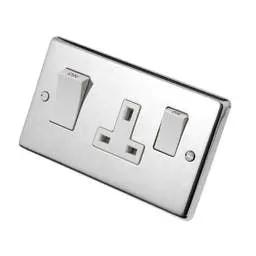 eurolite Eurolite 45A DP Cooker Control Unit White Insert Polished Stainless - eurolite Eurolite 45A DP Cooker Control Unit White Insert Polished Stainless