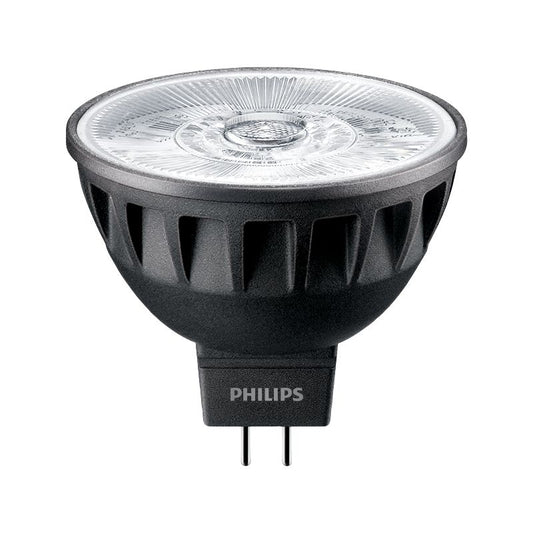 LED GU5.3 MR16 spotlight bulb, black finish, efficient home lighting accessory