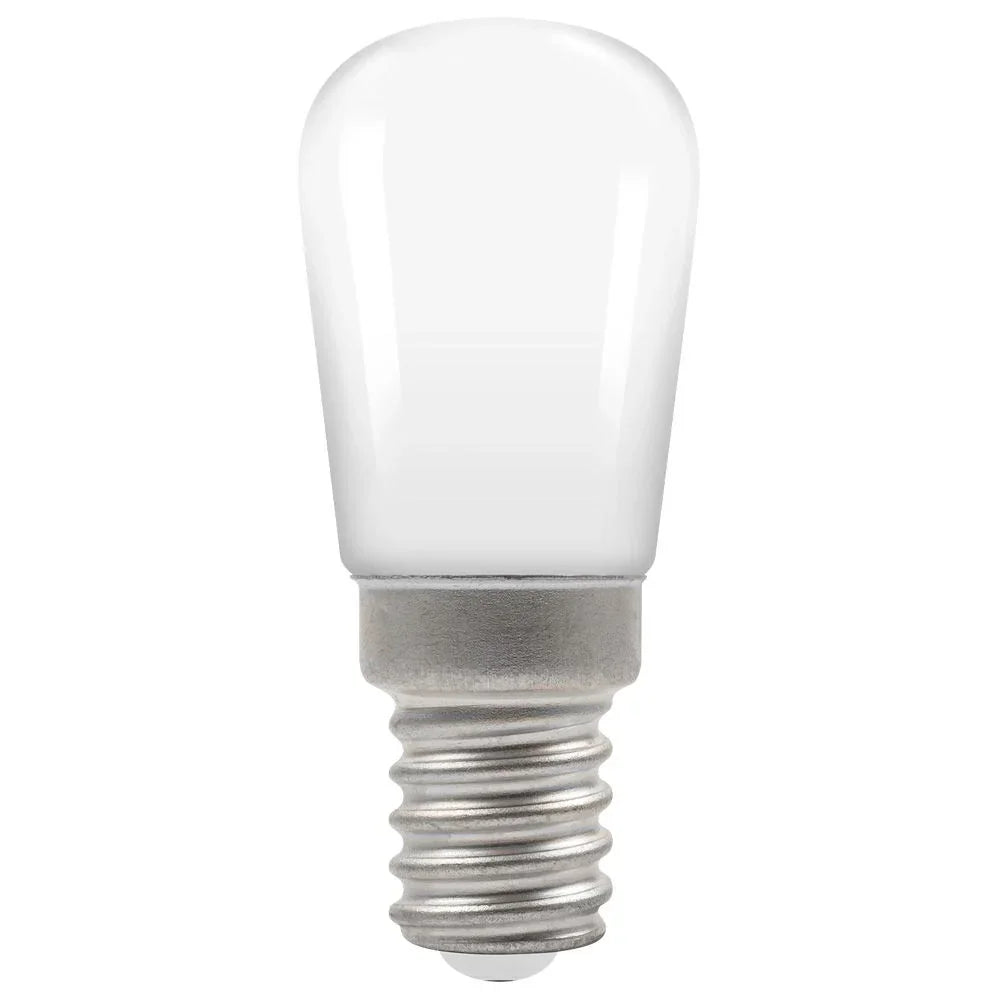 LED pygmy fridge bulb E14 SES screw cap, 2.7W, 3000K, energy efficient lighting