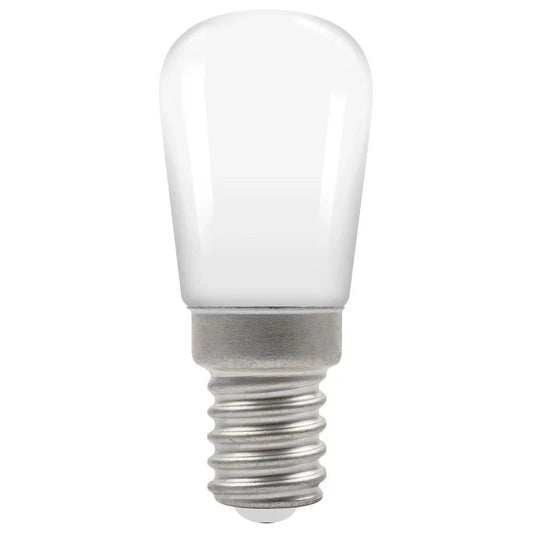 LED pygmy fridge bulb E14 SES screw cap, 2.7W, 3000K, energy efficient lighting