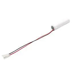 EMERGECNY LIGHTING Yuasa 2 x D Cell 2.4V Cylindrical Nickel Cadmium Battery with Lead and Plug - EMERGECNY LIGHTING Yuasa 2 x D Cell 2.4V Cylindrical Nickel Cadmium Battery with Lead and Plug