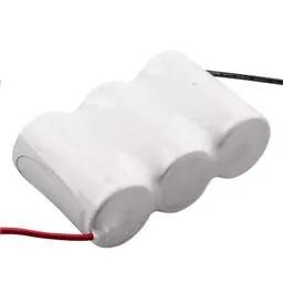 EMERGECNY LIGHTING Yuasa 3 x D Cell 3.6V Side By Side Nickel Cadmium Battery with Leads - EMERGECNY LIGHTING Yuasa 3 x D Cell 3.6V Side By Side Nickel Cadmium Battery with Leads