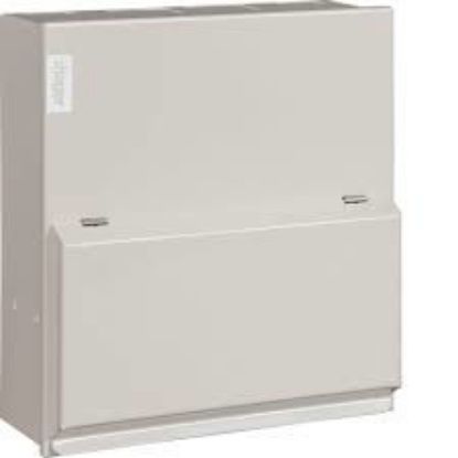 10-way 100A consumer unit with switch disconnector for electrical distribution