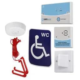 DISABLED ARMS Caresafe Single Zone Accessible Persons Toilet Alarm Kit - DISABLED ARMS Caresafe Single Zone Accessible Persons Toilet Alarm Kit