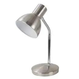 Firstlight Firstlight 60W Harvard Table Lamp Brushed Steel - Firstlight Firstlight 60W Harvard Table Lamp Brushed Steel