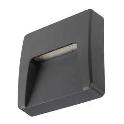 Firstlight Firstlight Golf 3W LED Resin Wall and Step Square Light Graphite 4000K - Firstlight Firstlight Golf 3W LED Resin Wall and Step Square Light Graphite 4000K