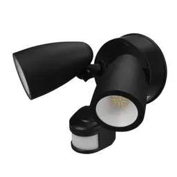 Firstlight Firstlight 20W LED Twin Tri-Colour Security Light with PIR Black - Firstlight Firstlight 20W LED Twin Tri-Colour Security Light with PIR Black