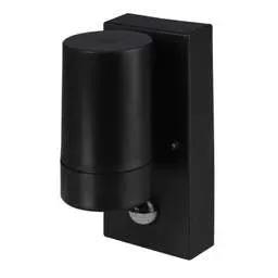 Firstlight Firstlight Ravel 4W GU10 LED Down Wall Light with PIR Black - Firstlight Firstlight Ravel 4W GU10 LED Down Wall Light with PIR Black