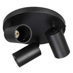Firstlight Firstlight Max GU10 3 Light Flush Ceiling Fitting Black - Firstlight Firstlight Max GU10 3 Light Flush Ceiling Fitting Black