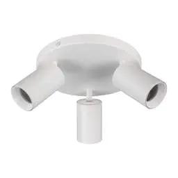 Firstlight Firstlight Max GU10 3 Light Flush Ceiling Fitting White - Firstlight Firstlight Max GU10 3 Light Flush Ceiling Fitting White