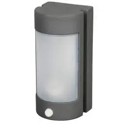 Firstlight Firstlight Arena Wall light with Opal Diffuser and PIR Graphite - Firstlight Firstlight Arena Wall light with Opal Diffuser and PIR Graphite