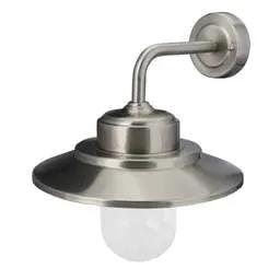 Firstlight Firstlight Naples ES/E27 Wall Light Stainless Steel - Firstlight Firstlight Naples ES/E27 Wall Light Stainless Steel