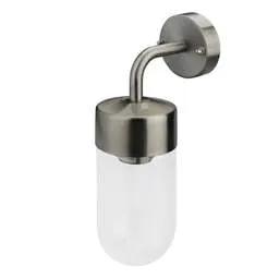 Firstlight Firstlight Brisbane ES/E27 Wall Light Stainless Steel - Firstlight Firstlight Brisbane ES/E27 Wall Light Stainless Steel