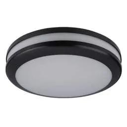 Firstlight Firstlight Style ES/E27 Round Resin Bulkhead Black - Firstlight Firstlight Style ES/E27 Round Resin Bulkhead Black