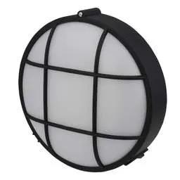 Firstlight Firstlight Lewis 9W LED Round Resin Bulkhead Black 3000K - Firstlight Firstlight Lewis 9W LED Round Resin Bulkhead Black 3000K