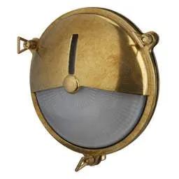 Firstlight Firstlight Nautic ES/E27 Round Eylelid Bulkhead Brass - Firstlight Firstlight Nautic ES/E27 Round Eylelid Bulkhead Brass