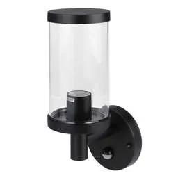 Firstlight Firstlight Lucas ES/E27 Up Wall Light with PIR Black - Firstlight Firstlight Lucas ES/E27 Up Wall Light with PIR Black