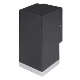 Firstlight Firstlight Kuga 5W LED Resin Square Single Wall Light Graphite 4000K - Firstlight Firstlight Kuga 5W LED Resin Square Single Wall Light Graphite 4000K