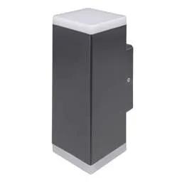 Firstlight Firstlight Kuga 8W LED Resin Square Up / Down Wall Light Graphite 4000K - Firstlight Firstlight Kuga 8W LED Resin Square Up / Down Wall Light Graphite 4000K