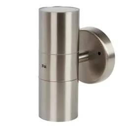 Firstlight Firstlight Fusion GU10 Up / Down Wall Light Stainless Steel - Firstlight Firstlight Fusion GU10 Up / Down Wall Light Stainless Steel