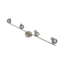 Firstlight Firstlight Magnum 4 Ceiling Spot Light Bar Brushed Steel - Firstlight Firstlight Magnum 4 Ceiling Spot Light Bar Brushed Steel