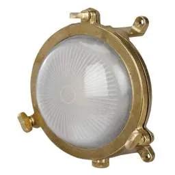 Firstlight Firstlight Nautic G9 Round Bulkhead Light Solid Brass IP64 - Firstlight Firstlight Nautic G9 Round Bulkhead Light Solid Brass IP64