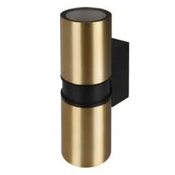 Firstlight Firstlight Hampton GU10 Up / Down Wall Light Brushed Brass IP54 - Firstlight Firstlight Hampton GU10 Up / Down Wall Light Brushed Brass IP54